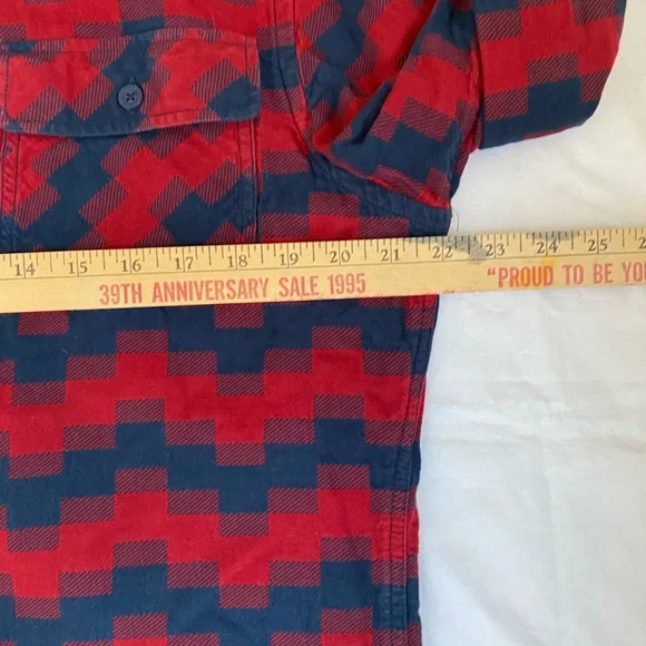 Billionaire Boys Club Luxury Streetwear 100% Cotton Flannel Digi Plaid Shirt LG - Picture 10 of 15